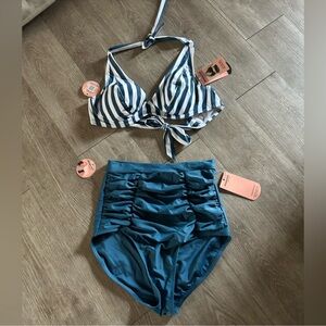 Shapermint High waisted control two piece swimsuit